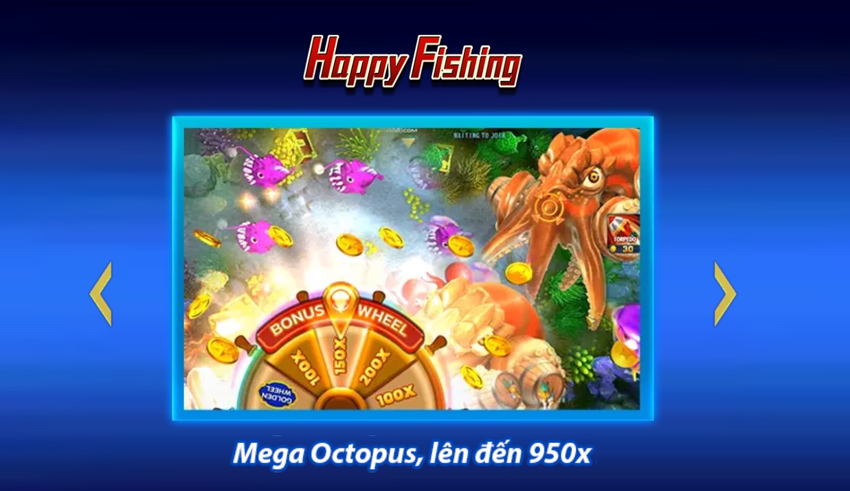 Bắn Cá Happy Fishing 1 Trò chơi lấy chủ đề đại dương bao la