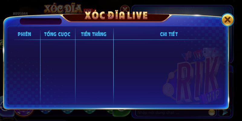 Xóc đĩa livestream Thabet 3 Xóc đĩa livestream tích hợp tính năng lịch sử cược chi tiết